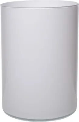 Produktbild von INNA-Glas Glas Vase Zylinder Sanya Earth, weiß, 25 cm, Ø 18 cm - Deko Vase/Kerzenglas