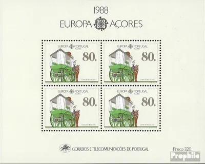 Produktbild von Briefmarken Portugal - Azoren 1988 Mi Block9 (kompl.Ausg.) postfrisch Europa