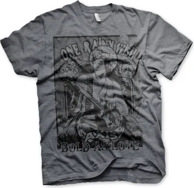 Produktbild von Jimi Hendrix - Bold As Love T-Shirt - Large - Dark-Heather