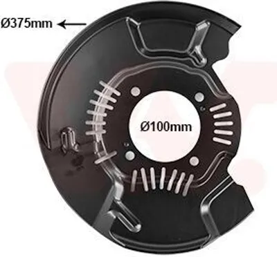 Produktbild von VAN WEZEL Spritzblech Bremsscheibe für TOYOTA LAND CRUISER 150 (KDJ15, GRJ15) Vorne Links 5482371 Ankerblech