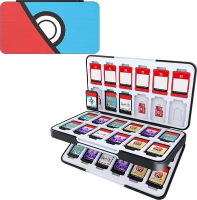 Obrázok produktu pre HEIYING Nintendo Switch puzdro na herné karty 48 slotov na herné karty Blue Peek Red