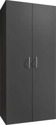 Produktbild von Mehrzweckschrank >MULTIRAUMKONZEP< in Graphit - 80x185x40cm (BxHxT)