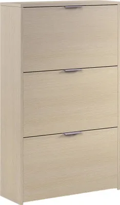 Produktbild von Schuhschrank mit 3 klappbaren Türen aus Eiche
