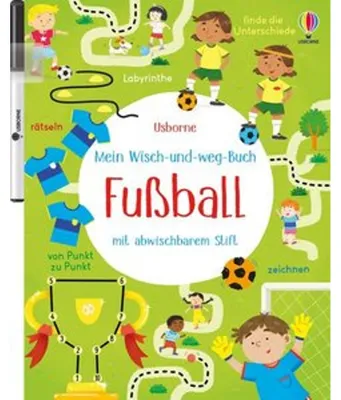 Zdjęcie produktu dla Usborne Verlag Mein Wisch-und-weg-Buch: Fußball