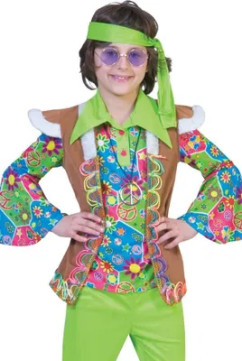 Produktbild von Hippie Weste Sunrise zum Kinderkostüm Größe: 140