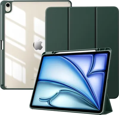 Produktbild von iPad Air 13 Schutzhülle Stifthalter Ständer Nachtgrün 2024