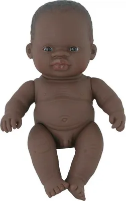Image de Miniland Poupée Bébé Africain 21cm Jouet éducatif Poupée Vinyle