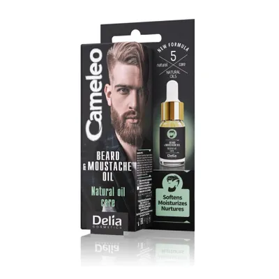 Immagine prodotto di Cameleo Uomo Olio per barba e baffi, 10ml