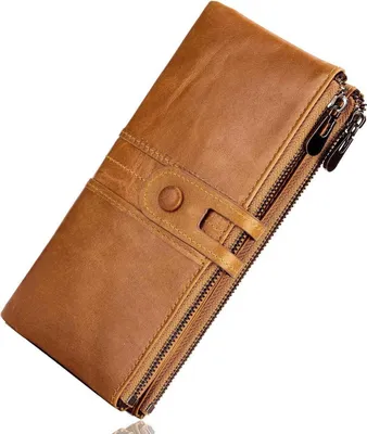 Produktbild von Roulens Damen Geldbörse Vintage Leder RFID Schutz 13 Kartenfächer