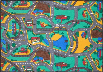 Produktbild von Carpet Studio Playtime Teppich Kinderzimmer - Spielteppich Mehrfarbig - 140x200cm