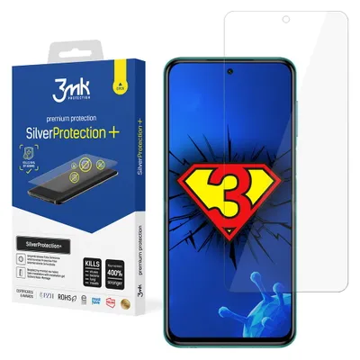 Produktbild von 3mk Display Antimikrobielle Schutzfolie SilverProtection+ für Xiaomi Redmi Note 9S 0,21mm Self-Heal