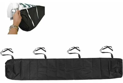 Produktbild von Staubdichter Markisenschutz, Markisen-Sonnenschutz-Schutzhülle, Markisentasche, mit Kordelzug, für Gartenterrasse im Freien (Größe: 2,5 m, Farbe: grau)