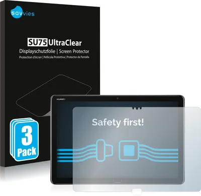 Produktbild von 3x Für Huawei MediaPad M5 Lite 10.1" Schutzfolie Savvies Displayschutz Display Schutz Folie Klar Transparent