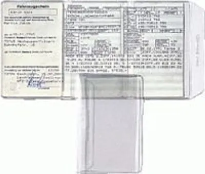 Produktbild von Rexel Ausweishü.Kfz-Schein 3tlg.(25), Transparent, 124 mm, 167 mm, 32 mm