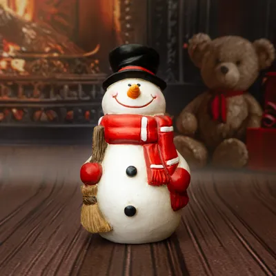 Produktbild von Solis Decor Dekorative Schneemannfigur mit Besen