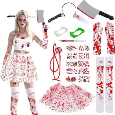 Obrázek produktu pro Halloweenský kostým pro ženy – kostým krvavé zombie sestry