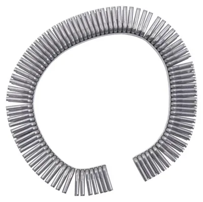 Zdjęcie produktu dla Klipsy do klipsownicy do wędlin aluminiowe Mega-M HEN J50 11,5/11mm zestaw 4000szt.