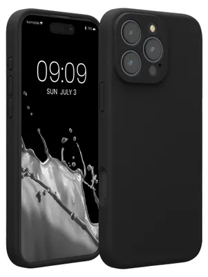 Produktbild von kwmobile Handyhülle für Apple iPhone 16 Pro Max Hülle - gummierte Handy Silikon Case für iPhone 16 Pro Max - Schutzhülle Cover - Schwarz