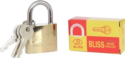 Produktbild von Bliss Vorhängeschloss + 3 Schlüssel 32mm No.263