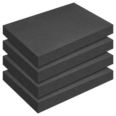 Schaumstoff-Einlage 4 Stück 400x300x50 mm vorgeschnitten