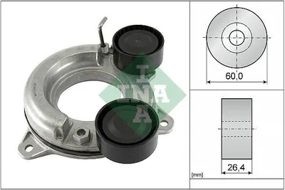 Produktbild von INA 534 0854 10 Riemenspanner Keilrippenriemen für RENAULT Captur II Ø60mm Rolle