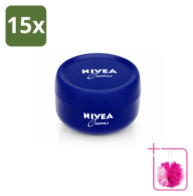 Zdjęcie produktu dla 15 sztuk NIVEA Crème - krem nawilżający i pielęgnujący - 200 ml - zestaw ekonomiczny