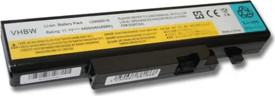 Produktbild von vhbw Akku Ersatz für Lenovo L09S6D16, 121000916, L08S6DB, 57Y6440, 121000918, 121000917, L09N6D16, L09L6D16 für Notebook (4400 mAh, 11,1 V, Li-Ion)