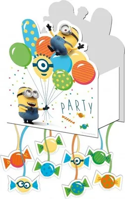 Produktbild von Pinata zum Befüllen im Minions Design für Kindergeburtstag