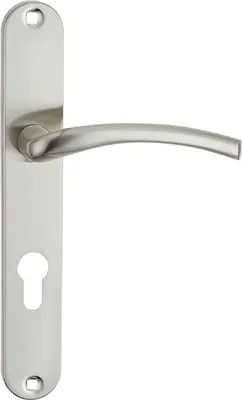 Zdjęcie produktu dla Klamka długoszyldowa Kuchinox Agra, WKŁADKA, Satyna, dł. 127 mm, zam. drzwi wewnętrzne 38-45 mm