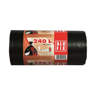 Obrázek produktu pro AluFix, velkoobjemové vaky 240Litre 10Bags, černá barva