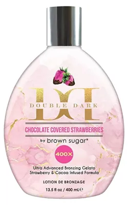Produktbild von Brown-Zucker doppelt dunkel-Choco überdachte Erdbeeren 400ml