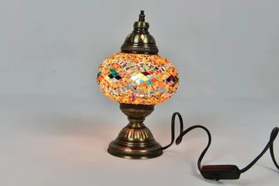 Produktbild von Handgemachte türkische Tischlampe in vielen Farben – orientalische Stimmungsbeleuchtung für Ihr Zuhause