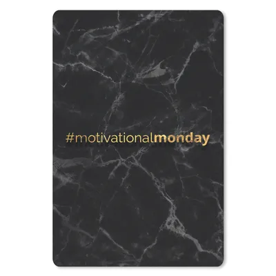 Produktbild von MuchoWow® Mauspad Mousepad Zitat - Motivation - Gold - Marmor 18x27 cm - Mousepads - Maus Mat - Pad - Mausunterlage