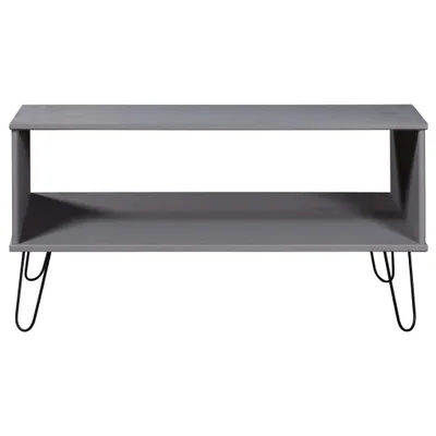 Produktbild von vidaXL Couchtisch New York Grau Massivholz Kiefer