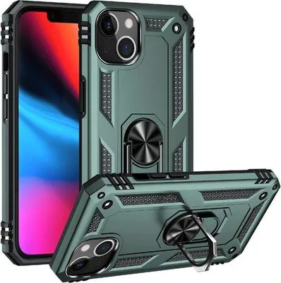 Produktbild von Grüne Hybrid Hülle für iPhone 13