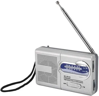Produktbild von Handgebaarde Mini Radio auf Batterien mit AM/FM Empfang