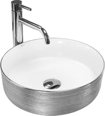 Immagine prodotto di Lavabo da Appoggio Rea Sami Brush Silver