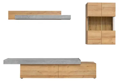 Produktbild von Wohnzimmer Wohnwand Modern Designer TV-Ständer Wandschrank Neu