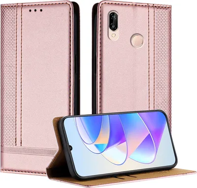 Obrázek produktu pro Pouzdro pro Huawei P20 Lite kožené flipové pouzdro s funkcí stojánku Růžový