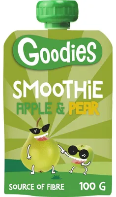 Immagine prodotto di Goodies Knijpfruit Mela e Pera 3+ anni, 100 ml, Naturale e senza zucchero