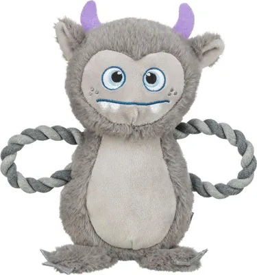 Produktbild von TRIXIE Hundespielzeug Plüsch-Monster am Tau geräuschlos  - diverse - 33 cm