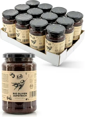 Produktbild von KoRo | SchwarzeOliven Aufstrich 12 x 350 g