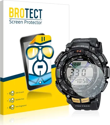 Produktbild von 2x Für Casio Pro Trek PRG-240-1ER Schutzfolie BROTECT Displayschutz Display Schutz Folie Klar Transparent