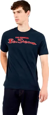 Obrázek produktu pro Ben Sherman 65092 Tričko s krátkým rukávem, modré, velikost L, pánské, modré, velikost L
