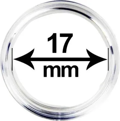 Obrázek produktu pro Kapsle (pouzdro) na mince, vnitřní průměr 17 mm