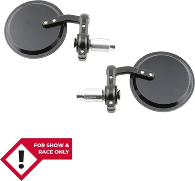 Produktbild von HIGHSIDER smart Lenkerendenspiegel Schwarz Rund (Paar)