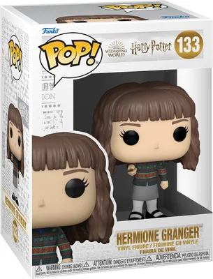 Produktbild von Funko Pop! Figur Harry Potter Hermine Granger - Hermione with Wand Nr. 133, Beige/Grau/Braun/Grün, 9 cm