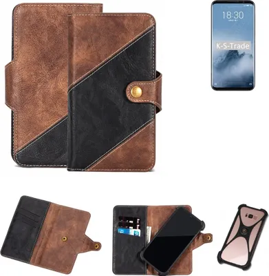 Produktbild von K-S-Trade Handy Hülle Schutz Hülle Schutzhülle Bookstyle Case kompatibel mit Meizu 16th Handy Cover Hülle Schutztasche 1x