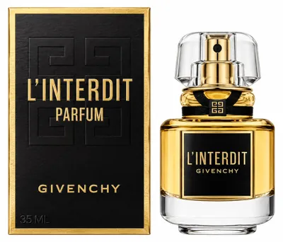 Productafbeelding van Givenchy L'Interdit Parfum, voor dames, 35 ml, spray, met tonen van gember, peer, jasmijn, mimosa, oranjebloesem, tuberoos, balsamico, patchouli en vetiver