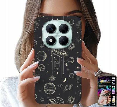 Produktbild von Gehäuse Für Xiaomi Note 14 Pro 5G - Kosmos Planeten Sterne Mond + Glas